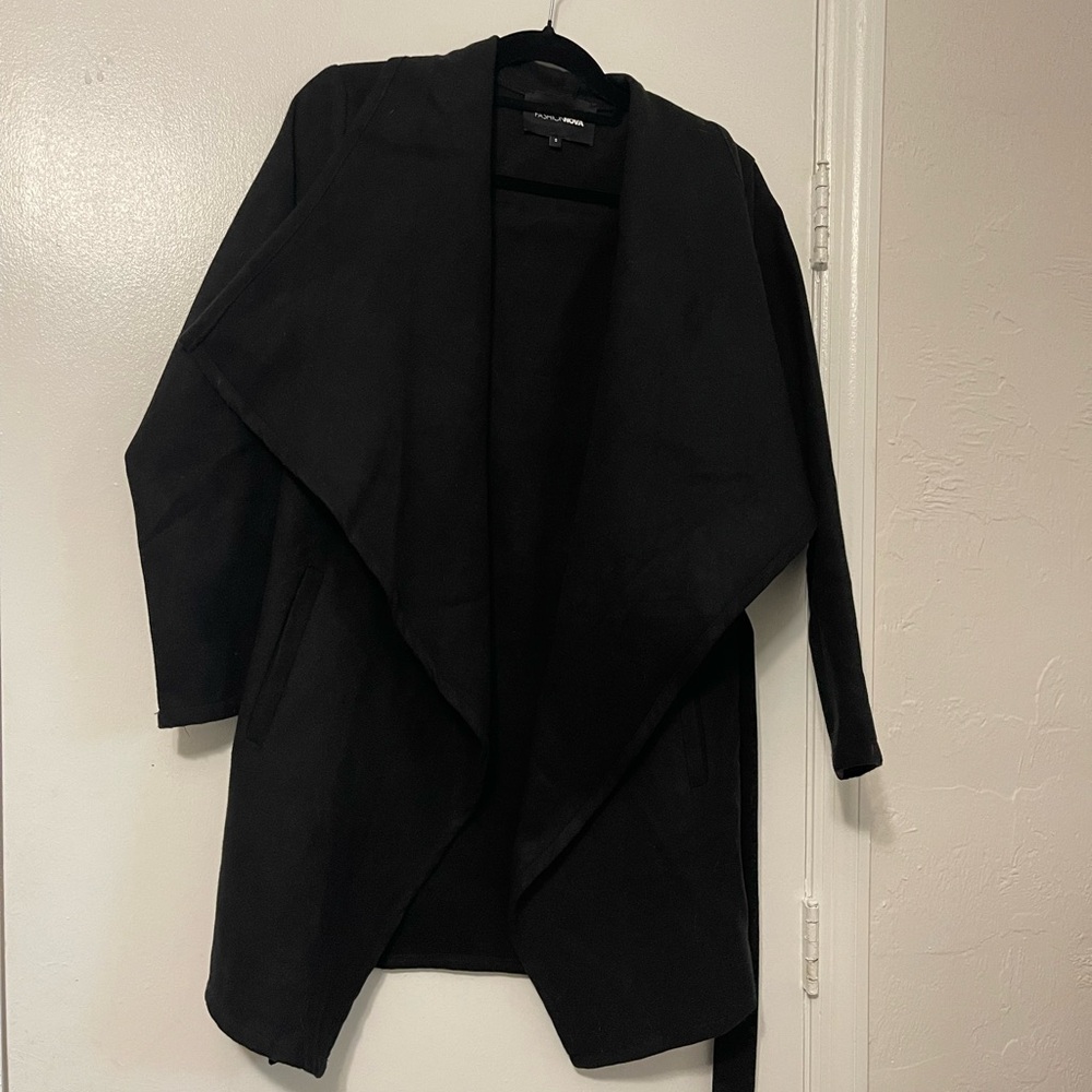 Fashion Nova Black Trench Coat
